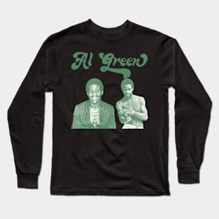 Al Green Retro 70s Style Fan Art Design Long Sleeve T-Shirt